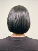 【117hairgarage】耳かけシンプルボブ_イヤリングカラー
