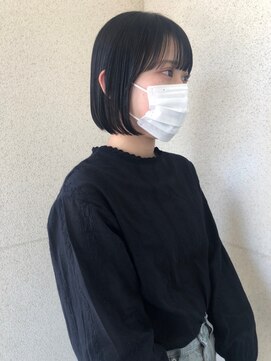 リィベ(Liibe) guest snap #ミニボブ#暗髪#髪質改善