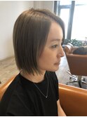 切りっぱなしボブ