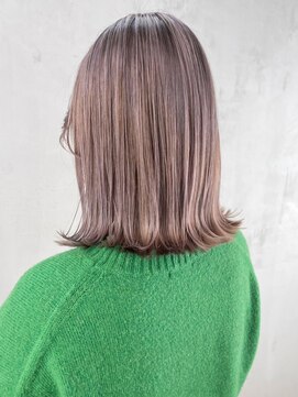 アルバム 銀座(ALBUM GINZA) バレイヤージュ_外ハネボブセクションカラー_ba386471