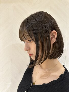 ロンド ストラーダ 心斎橋(Lond strada) シルキーベージュ×グレージュカラー【髪質改善/縮毛矯正】