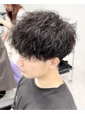 八王子/八王子駅/波巻きツイスパMIXマッシュ/メンズパーマ/眉毛