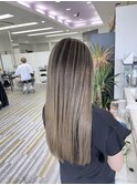 シルバーベージュ×バレイヤージュ