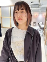 ラミエ バイ メルト 吉祥寺(lamie by melt)&nbsp;"久保田"結べる内巻きボブインナーカラーピンクカラー