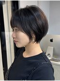 小顔◎大人ショートボブ丸みショートカットマッシュショート
