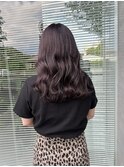 ブラックパープルヘアカラー