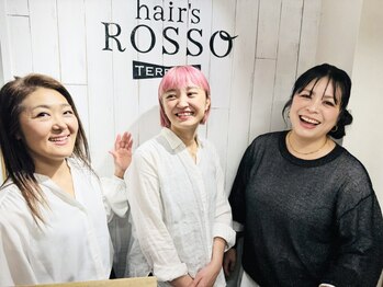 ヘアーズ ロッソ テラス(hair's ROSSO TERRACE)の写真/【祝4周年☆/鶴見】女性目線だからこそできる提案が嬉しい!!なかなか相談しづらいお悩みも話しやすい♪