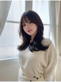 大人可愛い20代30代40代インナーカラー小顔ウルフレイヤーボブ