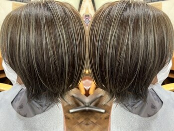 ナチュラルスタイリッシュサロン ヴィホ(natural stylish salon VIHOH)の写真/《白髪を活かした理想のdesign♪》”白髪を綺麗に染める””白髪を活かしたハイライト”どちらもお任せ◎