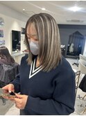 縮毛矯正髪質改善ハイライトレイヤーカット枚方美容室エクステ