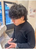 スペインカール風ウルフヘア