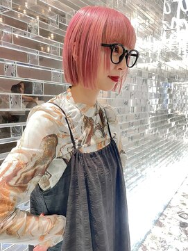 ジェム(GEM) チェリーレッド/細みハイライト/ラベンダーミルクティー★74