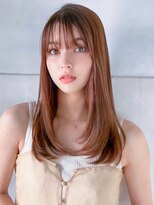 ナイロン 会津若松店(NYLON.) 《NYLON.》ピンクベージュ×レイヤー内巻