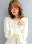 結べる外ハネ暖色ロブ