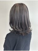 ワンカールレイヤー×グレージュハイライト