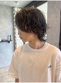 ミディアムウルフ/ニュアンスパーマ