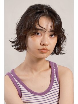 ガーデンヨコハマ(GARDEN YOKOHAMA) ボブ　デジタルパーマ　艶　丸型