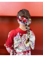 バサラ 大阪なんば店(VASARA) 大阪難波 顔合わせ 着物 ヘア 人気スタイル