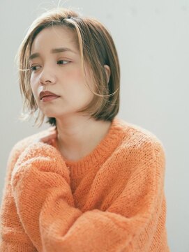 エミュ 表参道 青山(emu) 【emu井上信洋】ラフに崩した抜け感ハイライトボブ【エミュ】