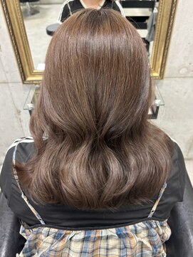 ルノン(LUNON) 暗めカラーグランマッシュデザインカラーフェイスフレーミング