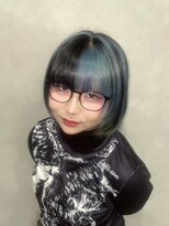 ビゼ 梅田(BIZE)&nbsp;水色×黒ミックスカラー