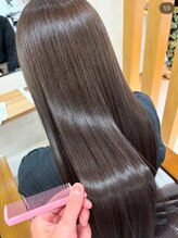 ベリテ 津田沼駅前店(verite)&nbsp;着物ヘア/ダークアッシュ/ミディアムレイヤーカット津田沼駅前