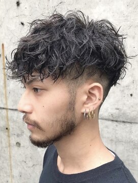 フィフス 大分(fifth) 大分強めツイストスパイラルパーマメンズカットショートマッシュ