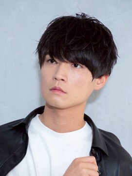 アース 三田南ウッディタウン店(HAIR&MAKE EARTH) 爽やかメンズ☆無造作ツーブロックマッシュナチュラル黒髪