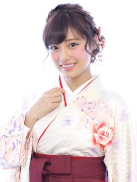 リン(Rin) ☆卒業式ヘアアレンジ☆編み込みアップスタイル