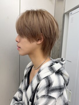 ビューナゴヤ 名駅(VIEW NAGOYA) メンズ/サーフカール/刈り上げセンターパート/波巻きツイスパ