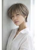 大人ショートハイライト白髪ぼかし30代40代50代60代広尾/恵比寿