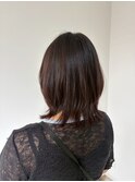 くびれボブ×透明感ブラウン