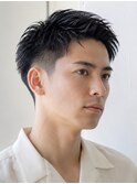 大人メンズの好印象アップバングショート20代30代40代