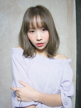 リリアン 青山(relian) セミウルフ×シースルーバング×カーキグレージュ☆relian青山☆