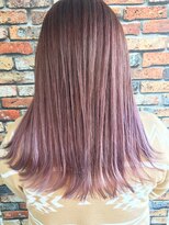 リジョイスヘア エン(REJOICE hair EN)&nbsp;PINK ASH × 切りっぱなしミディアム ［stylist 大塚］