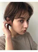 マッシュショート×ダークブラウン