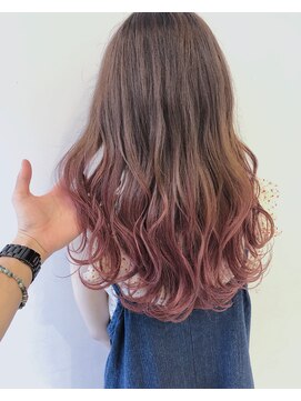 アライブ ハラジュク(ALIVE harajuku) 【ALIVE harajuku】グラマラスピンクベージュグラデーション R