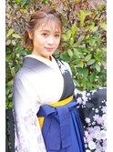 袴 着付け 向ケ丘遊園 ヘアセット ヘアアレンジ 外ハネボブ 登戸