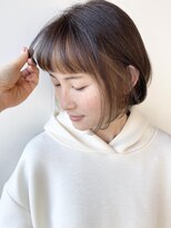 【morio 原宿】ミニボブインナーカラー　外国人風　小原
