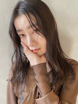 パーク(PARK) 【PARK】ダークオリーブベージュ×ニュアンスウェーブ