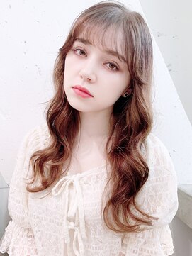 アルバム 新宿(ALBUM SHINJUKU) ふわふわ外巻き_くびれヘアビタミンカラーメルティカラー_58747