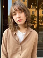 リノショアーズ 元町店(RINOSHORES)&nbsp;大人可愛いふんわりカールミストバング外国人風カラーブリーチ