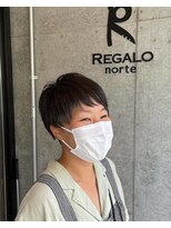 レガロ 北口店(REGALO) 刈り上げショート×斜めバング