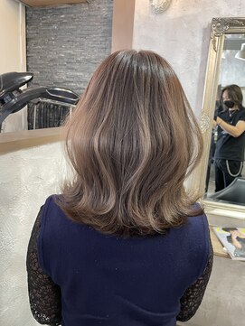 ヘア ラボ ニコ 藤沢店(hair Labo nico...) ブリーチ無しミルクティーカラー