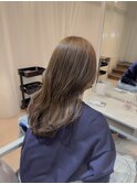 ダブルカラー韓国ヘアハイトーンベージュイヤリングカラー学割24