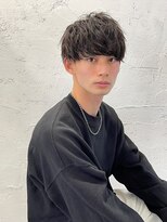 アーリー(Ali'i)&nbsp;ニュアンスパーマ刈り上げマッシュショートレイヤーサイドパート