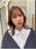 ”くびれヘア×オリーブベージュ” なかもと はな