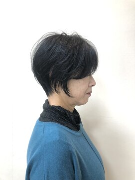 テルミークリニカルデザイン 北千里 30代40代50代似合わせひし形ショートボブくびれショート