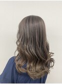 『白髪OK』大人バレイヤージュカラー