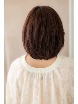 カバーヘア ブリス 志木南口駅前店(COVER HAIR bliss) ミルクティーピンクイヤリングカラーボブウルフZ志木20代30代